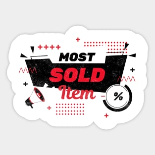 Most Sold Item Sticker